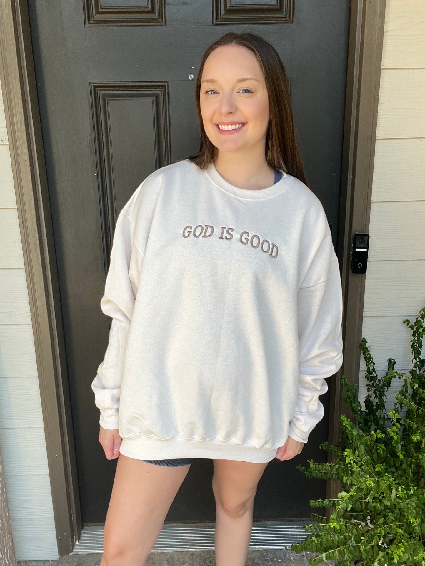 God Is Good Sweatshirt - Cream