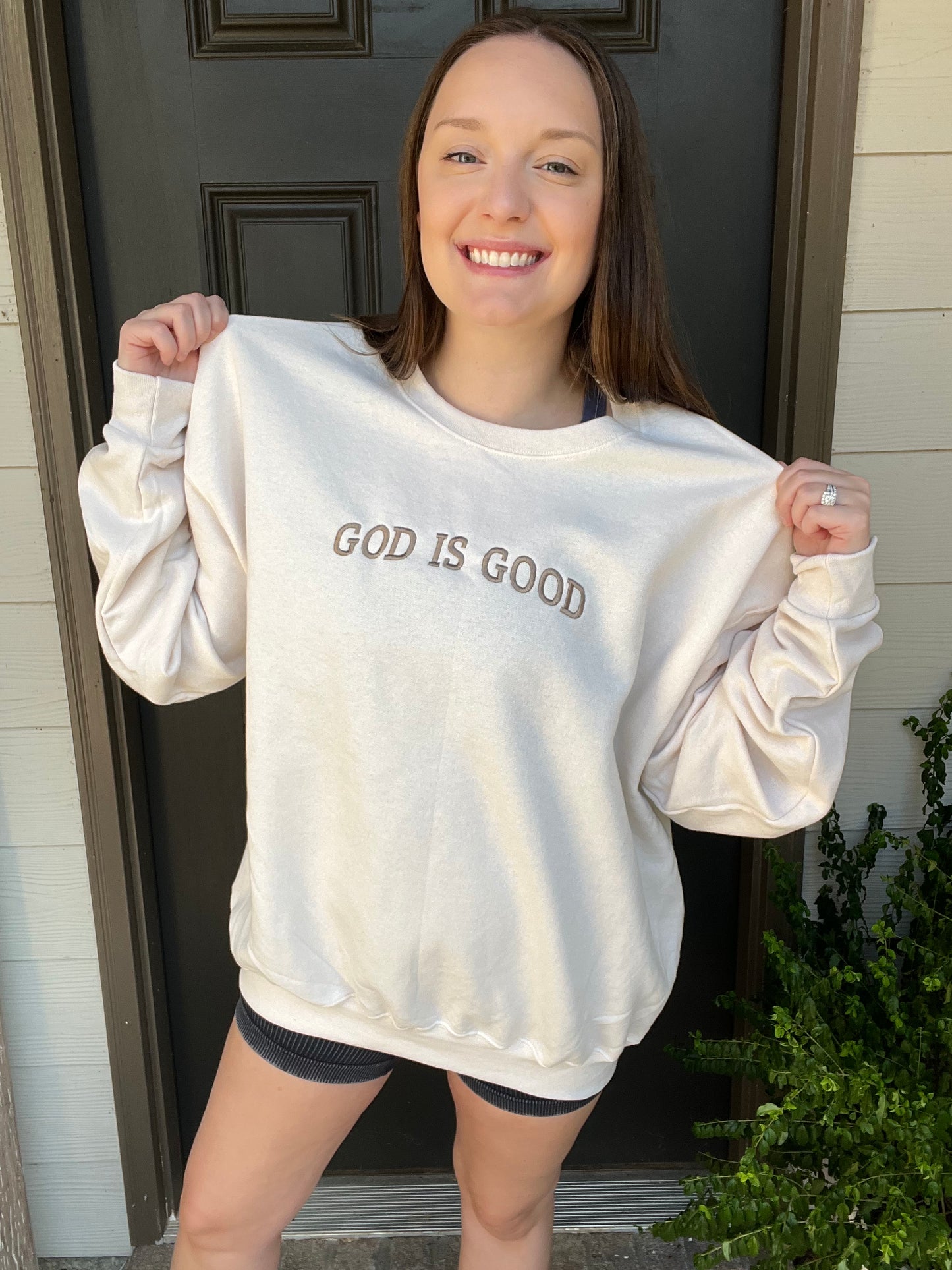 God Is Good Sweatshirt - Cream