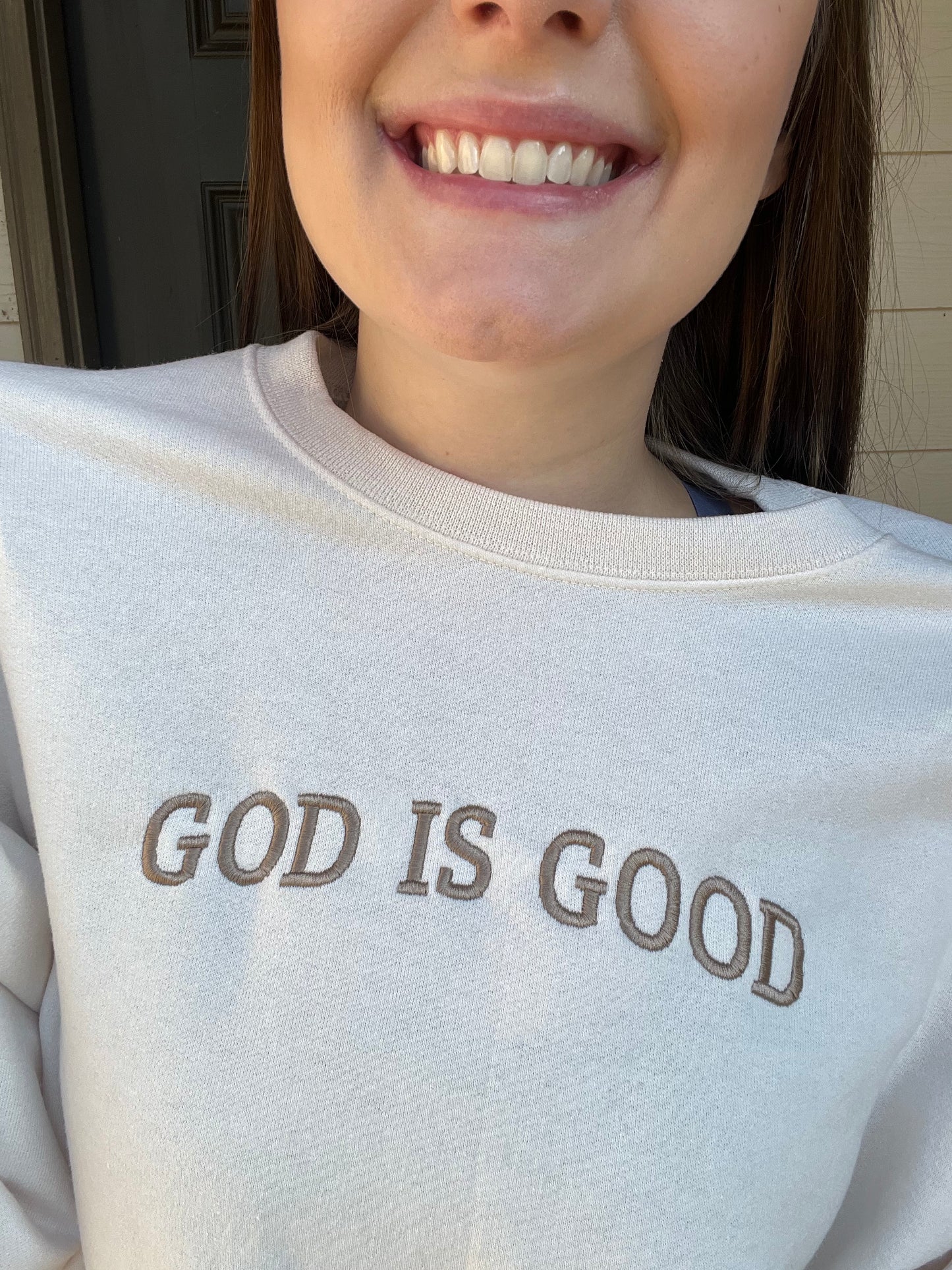 God Is Good Sweatshirt - Cream