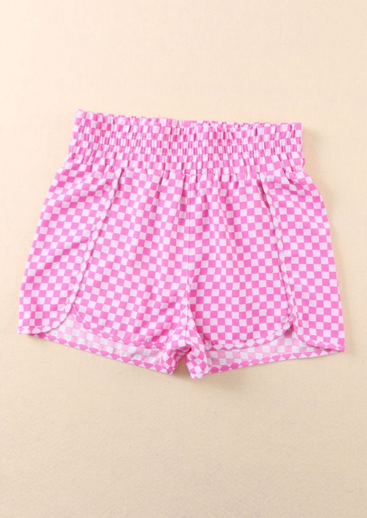 Pink and White Racing Shorts