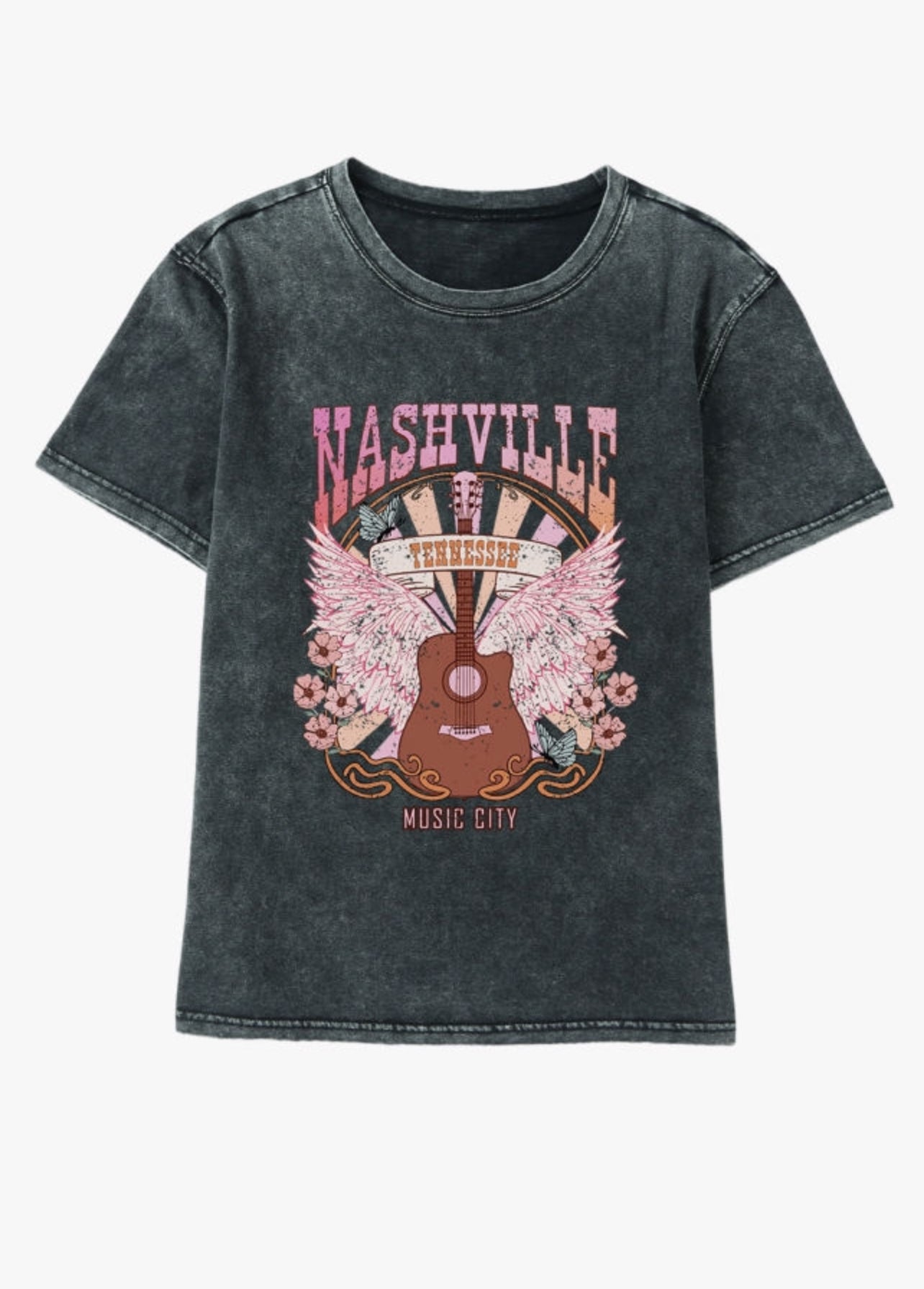 Black Nashville Graphic Tee