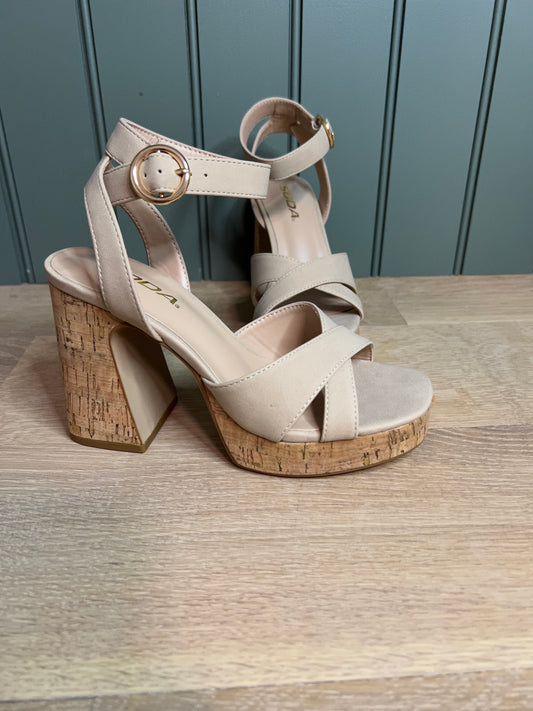 Nude Wedge Heel