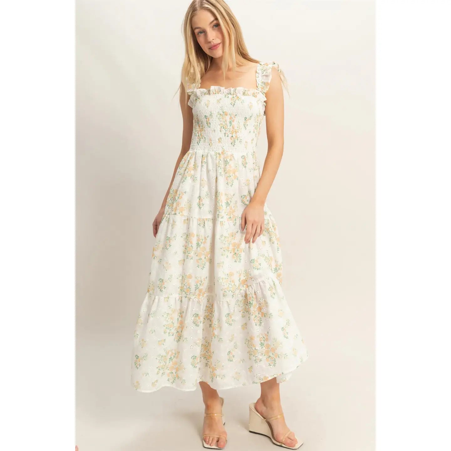 Hannah Maxi Dress in Yellow