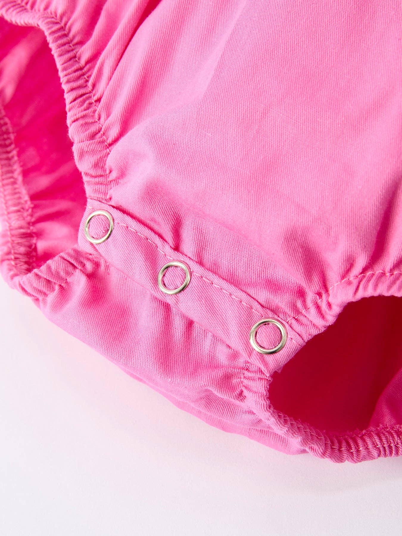 Christmas Pink Christmas Smocked Embroidery Tree Baby Girls Romper