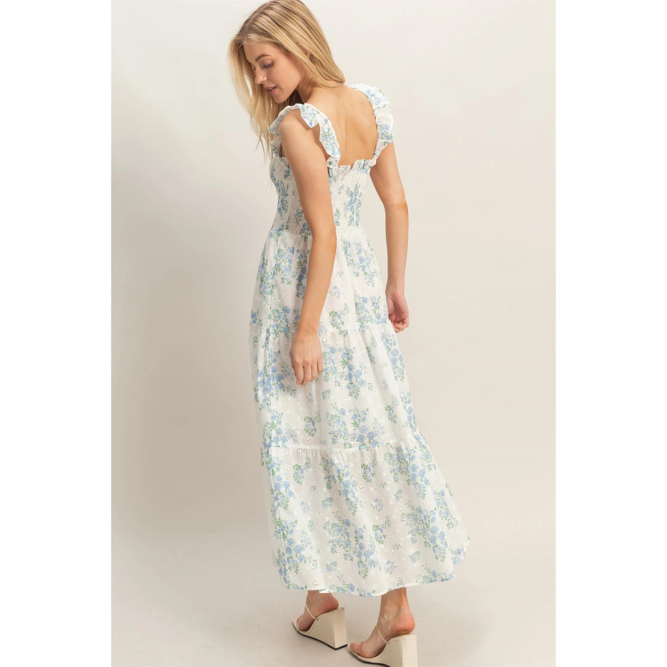 Hannah Maxi Dress in Blue
