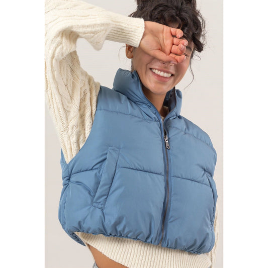 Blue Puffer Vest