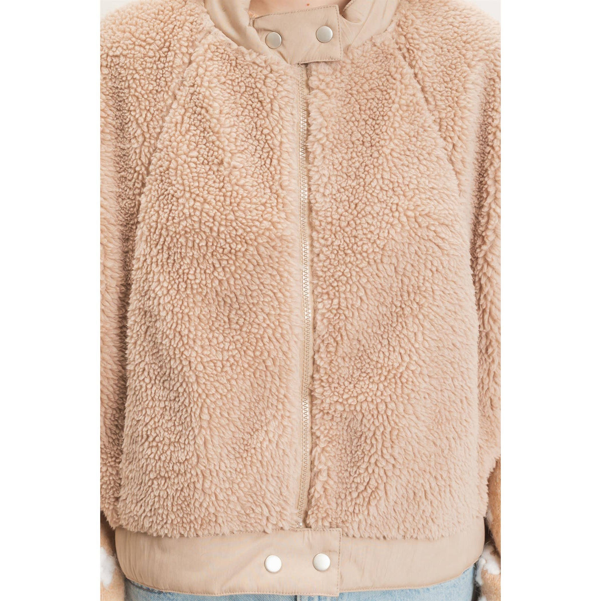 Sherpa Vest: Light Mocha