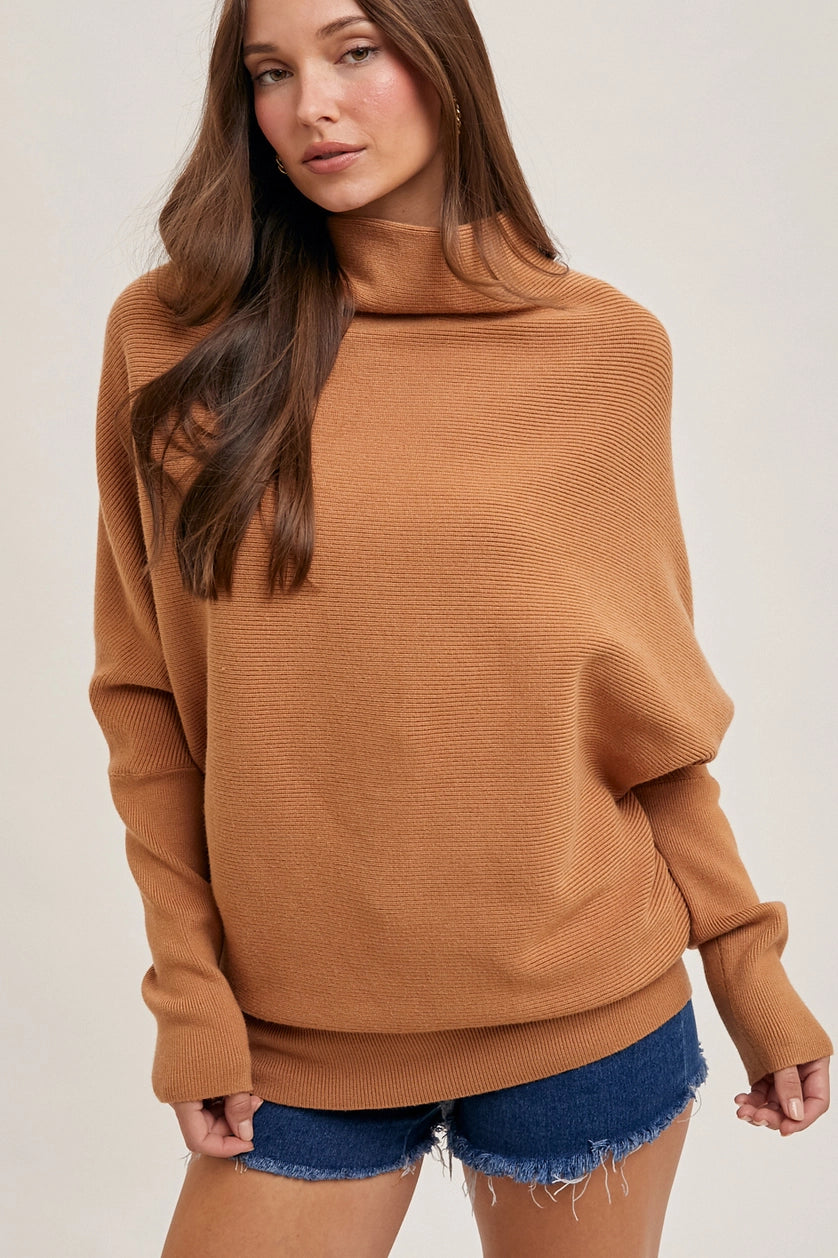 Dolman Sweater in Camel