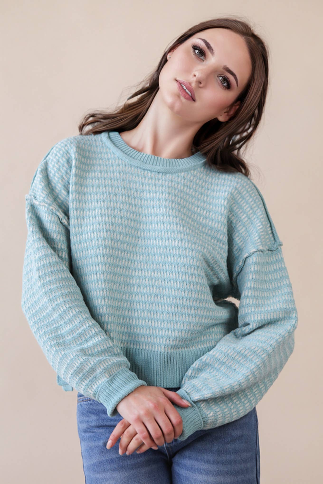 Blue Stripe Sweater