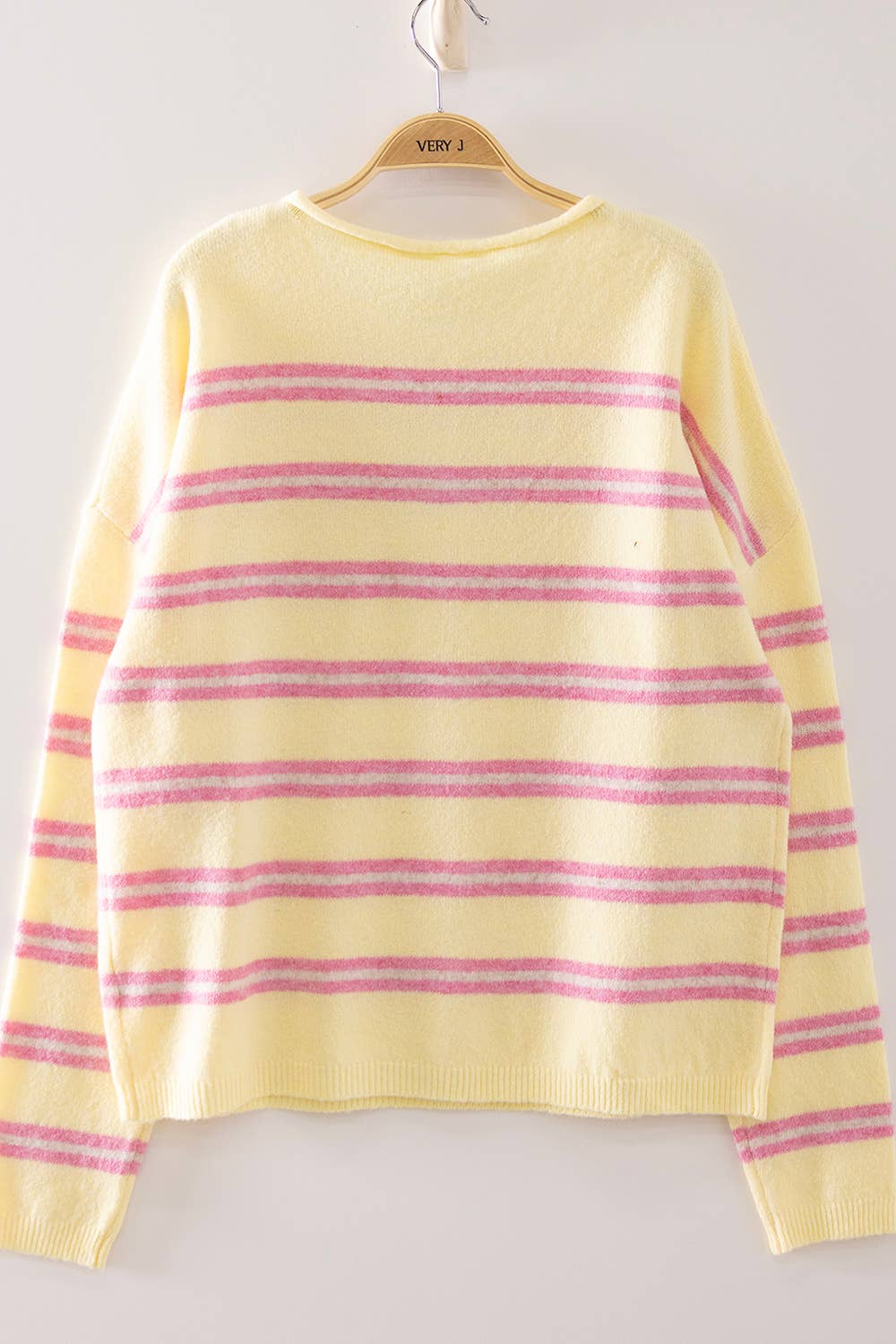 Yellow Cozy Button Sweater