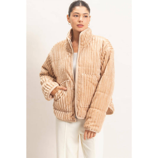 Corduroy Zip-Up Jacket