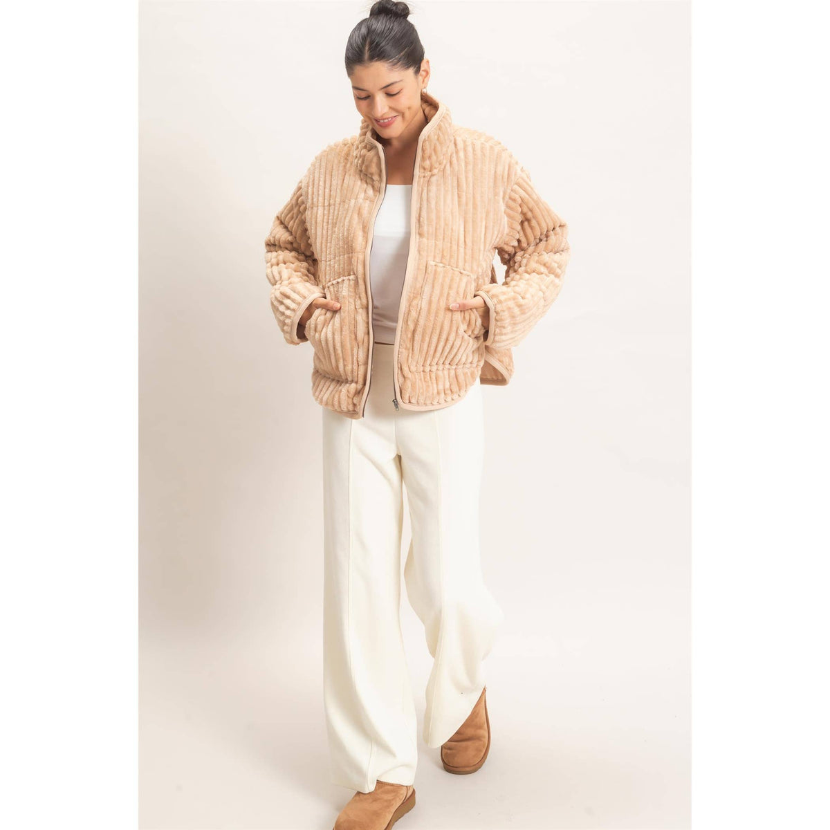 Corduroy Zip-Up Jacket
