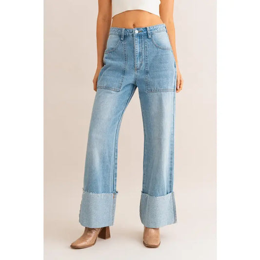 Molly High Rise Cuffed Jeans