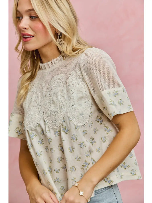 Molly Floral Lace Top