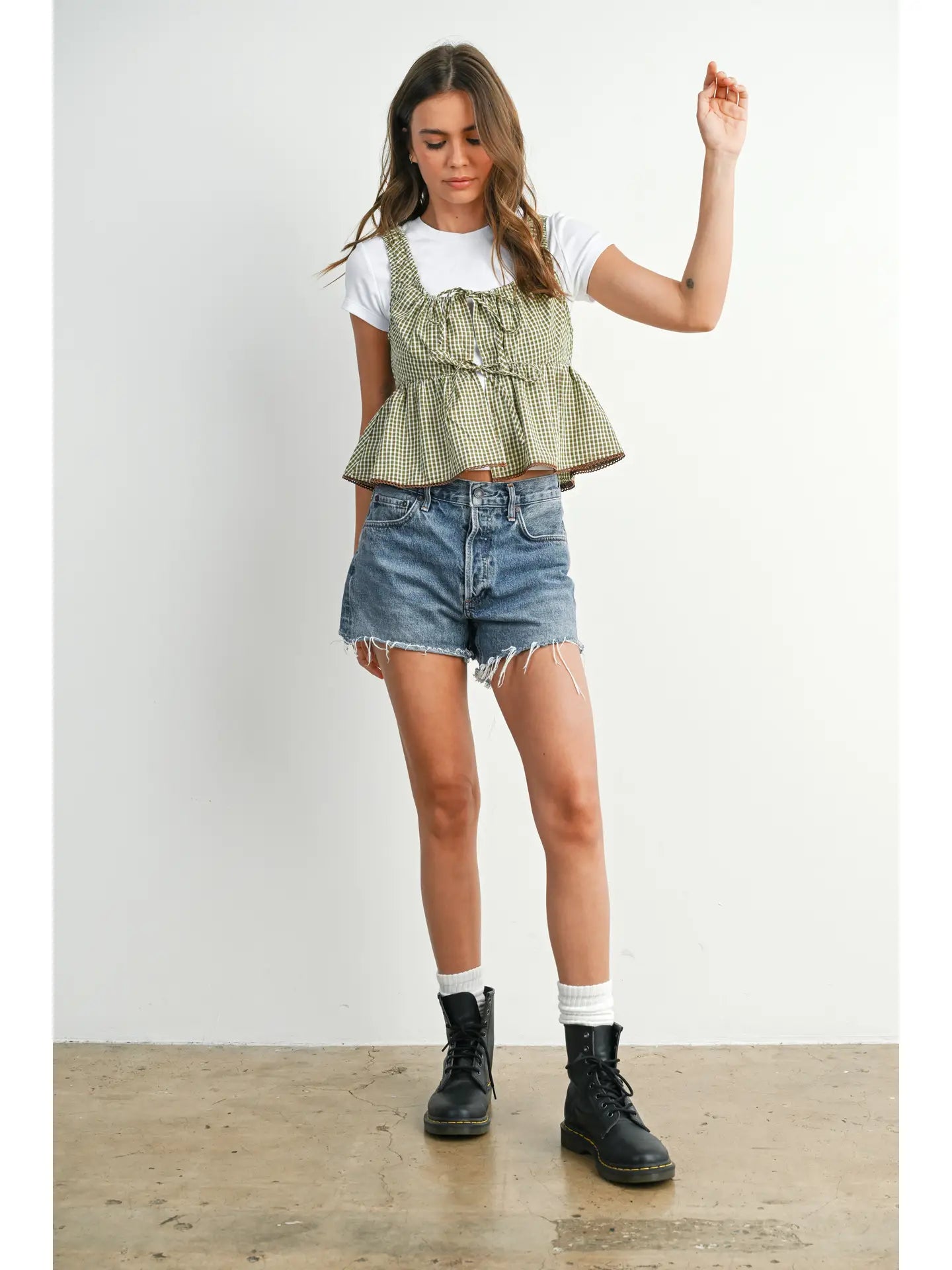 Sarah Top in Olive