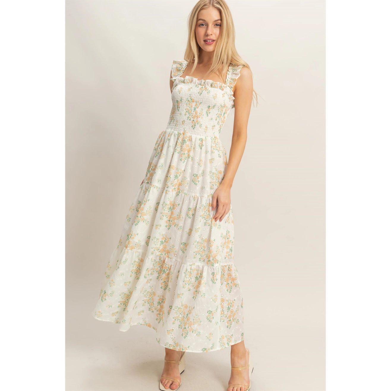 Hannah Maxi Dress in Yellow