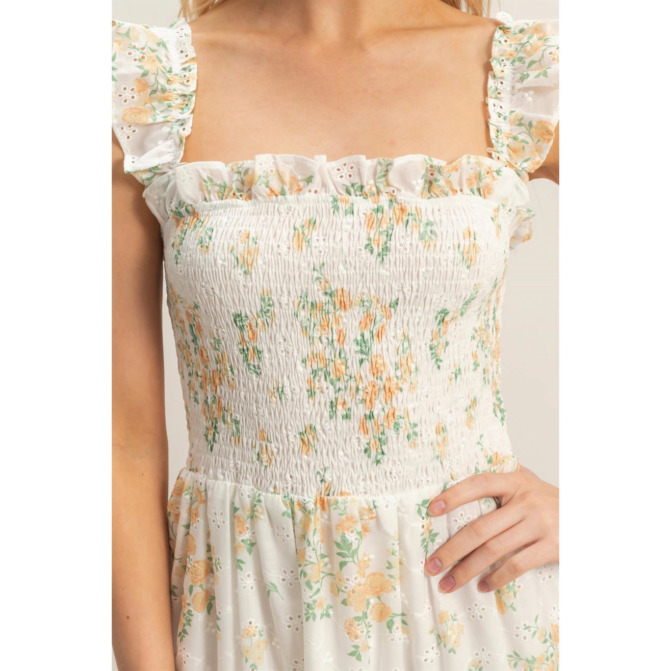 Hannah Maxi Dress in Yellow